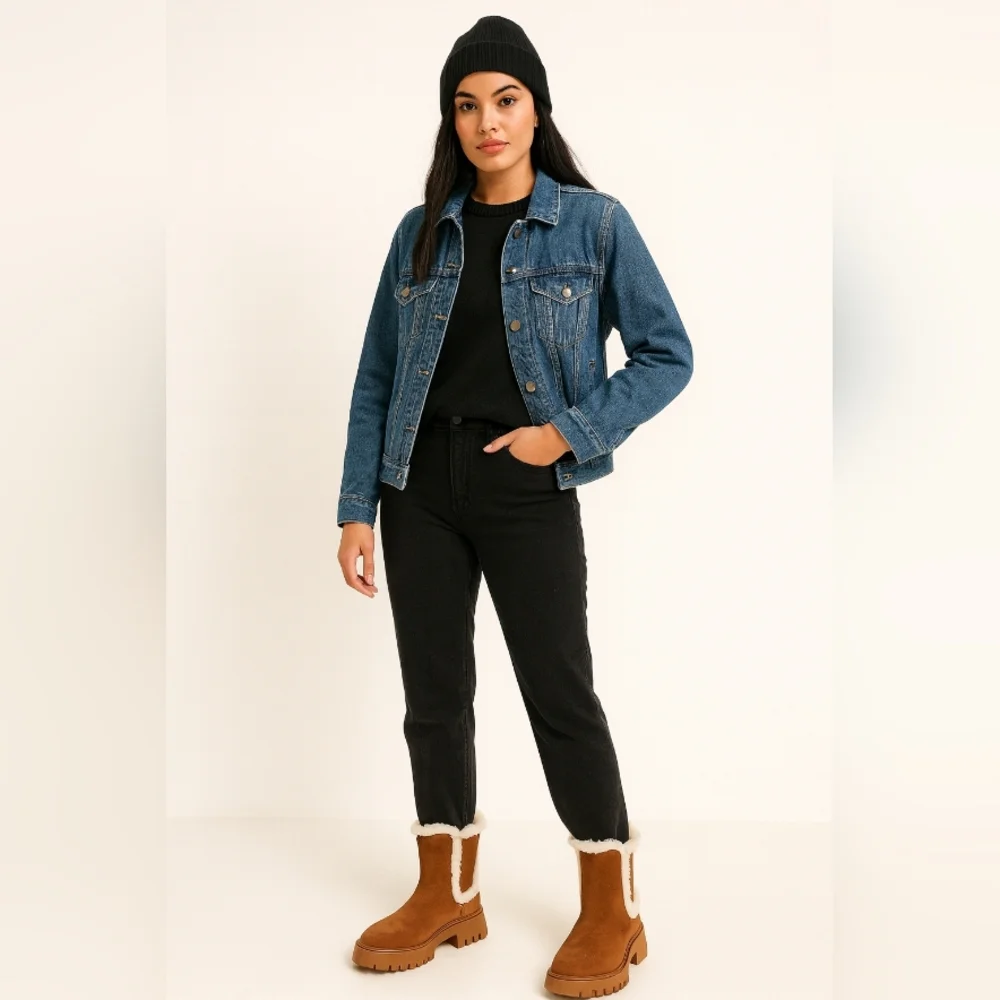 Michael Kors Tan Shearling Chelsea Boots